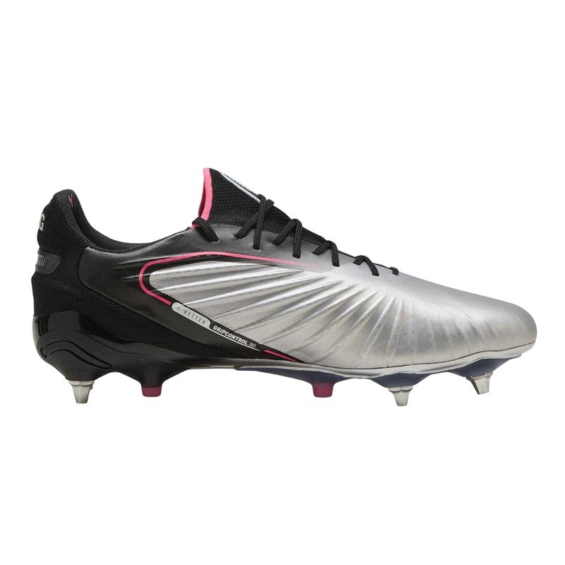 Puma Mens King Ultimate Synthetic Soft Ground Football Boots  Silver